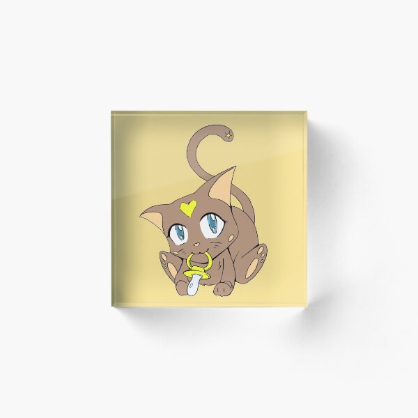 Cutest Baby Kitty-cat Acrylic Block