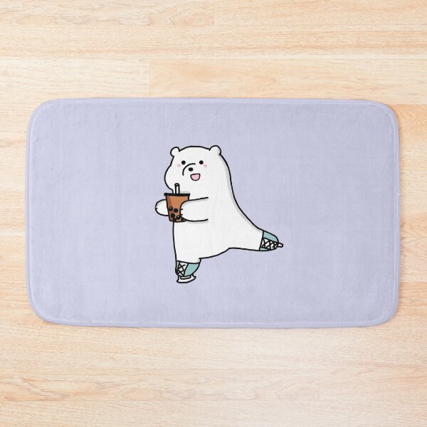Item preview, Cute Boba Bear Enjoy Boba while Skiing designed and sold by itzzRebecca.