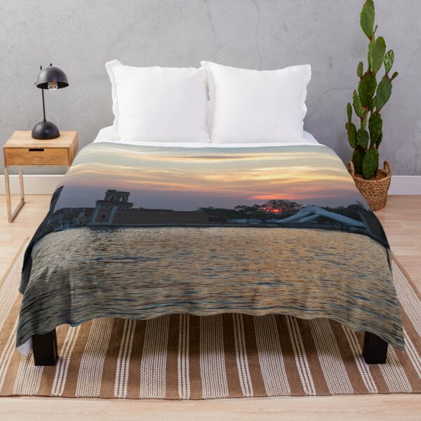 Item preview, Lagoon Sailing in Venice Italy - Sun Sinking Behind the Venetian Arsenal Arsenale di Venezia designed and sold by Georgia Mizuleva.