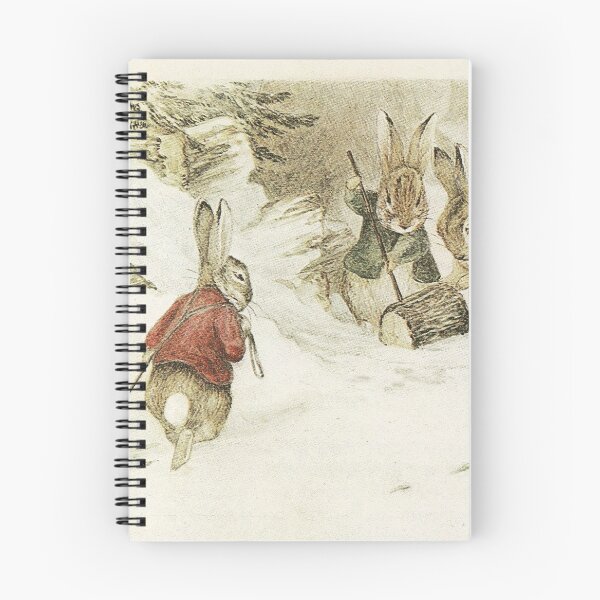 Item preview, Little bunny carrying a sled in the snow  - Beatrix Potter designed and sold by Vintage Designs +.