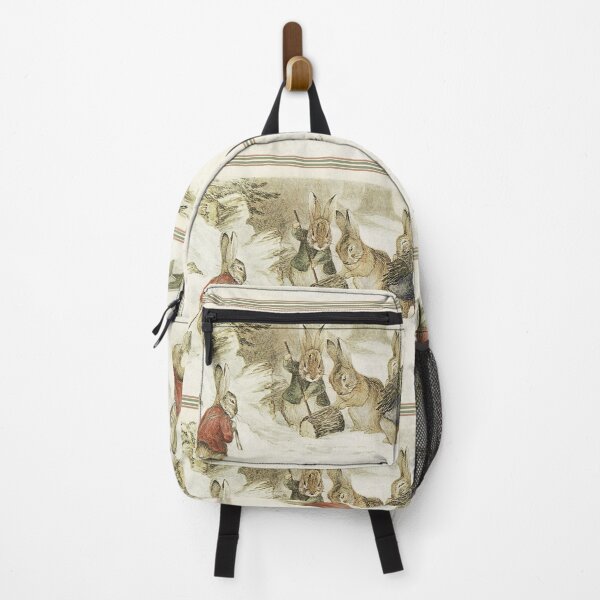 Item preview, Little bunny carrying a sled in the snow  - Beatrix Potter designed and sold by Vintage Designs +.