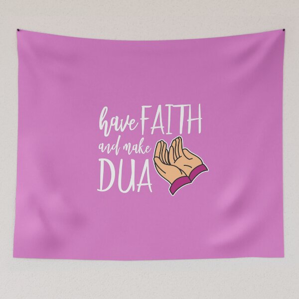 Item preview, Have Faith and Make Dua Pink designed and sold by Eyesontheaurora.
