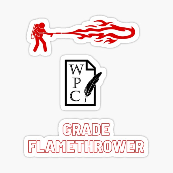 WPC Flamethrower Sticker