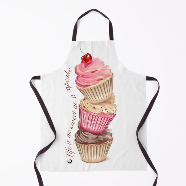 Item preview, Three cupcakes illustration with inscription designed and sold by Alexandra Kueny.