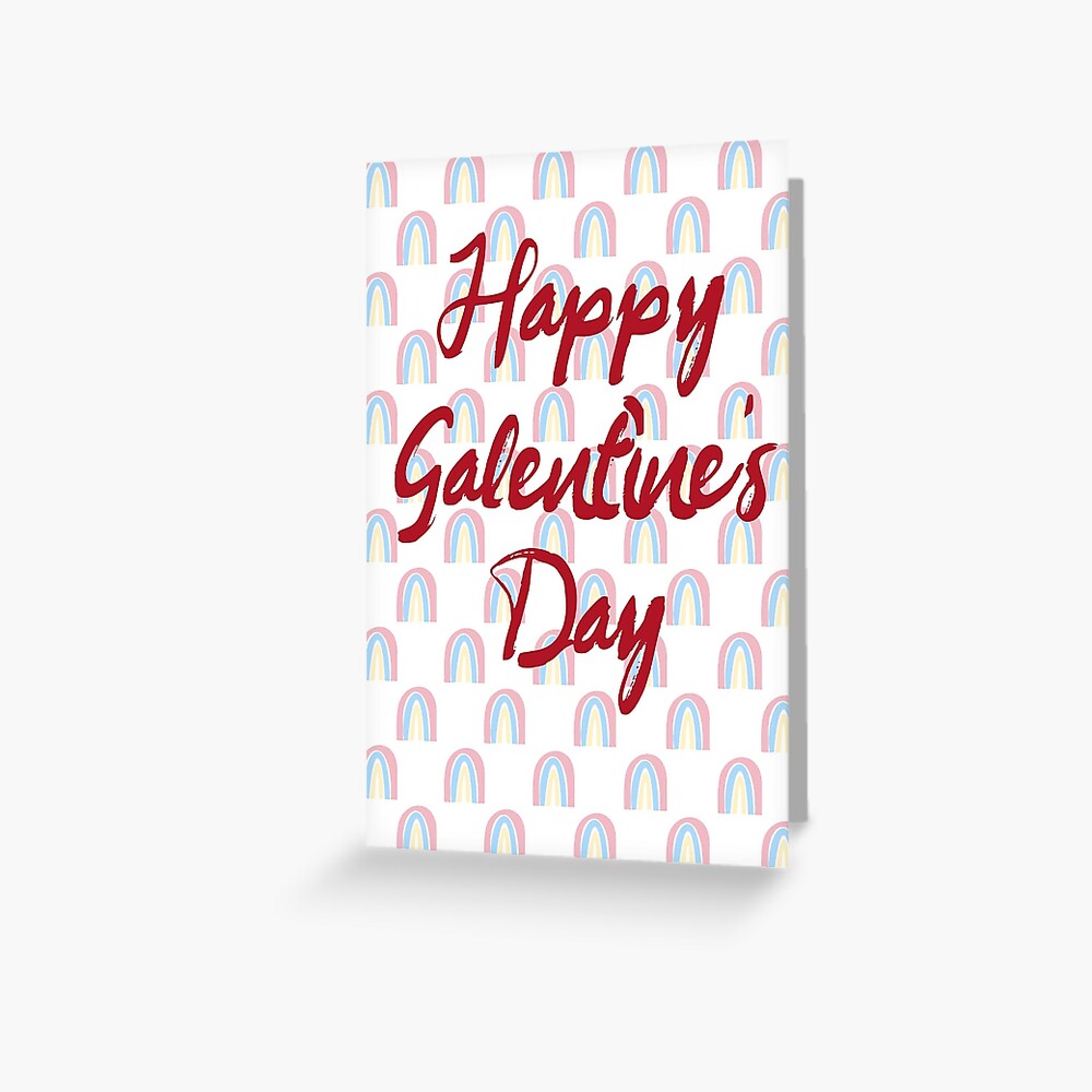 Happy Galentine's Day! Greeting card for gal pals Greeting Card