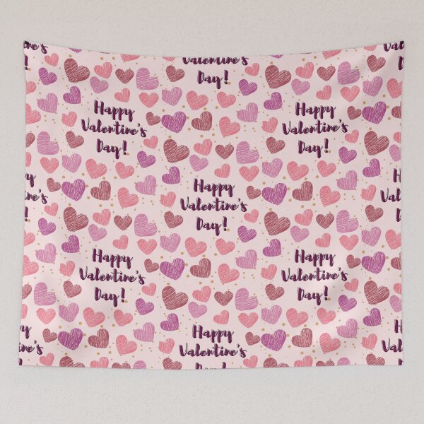 Item preview, Happy Valentine's day pink hearts design designed and sold by theamalia.