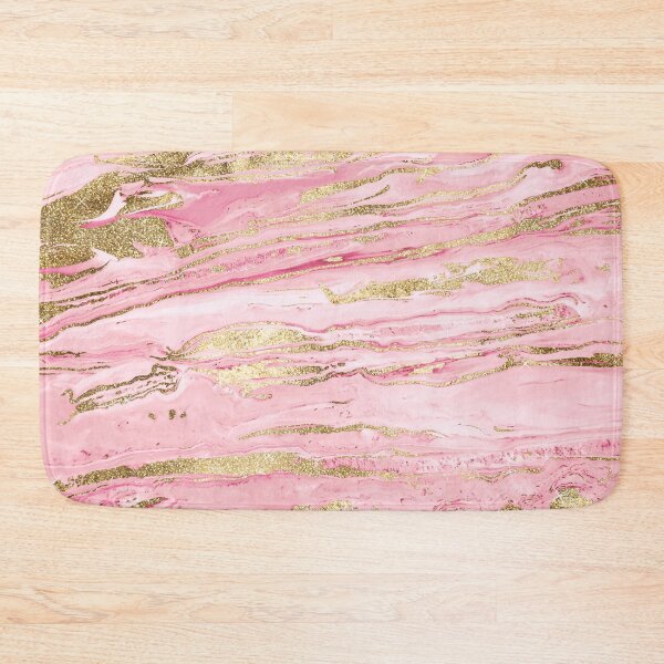 Item preview, Stylish Pink Gold Abstract Marbleized Paint designed and sold by InovArtS.