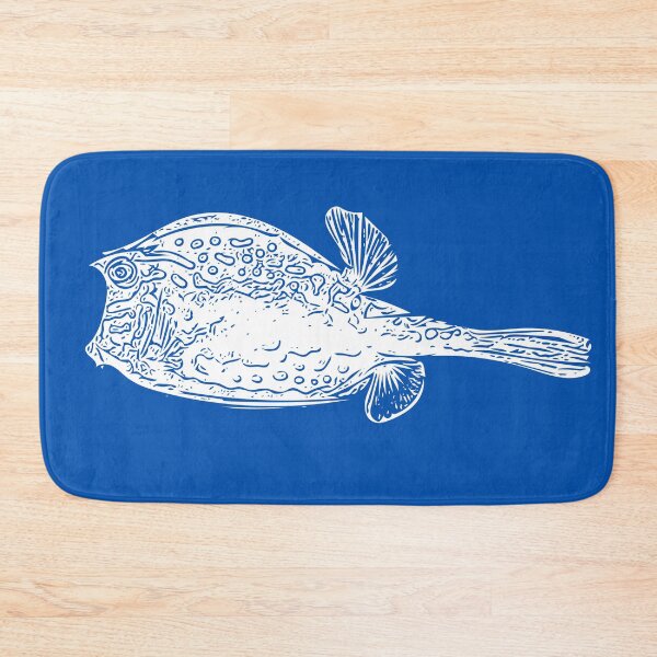 Item preview, White Print of a Scrawled Cowfish designed and sold by designsasstultd.