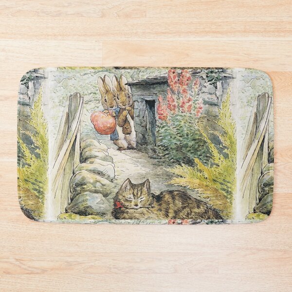 Item preview, Bunnies hiding from the sleeping cat  - Beatrix Potter designed and sold by Vintage Designs +.