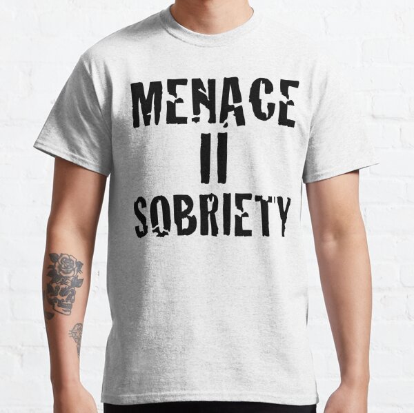 Funny Sobriety Shirts For Men Kicked The Habit Staying Sober Long Sleeve  T-Shirt