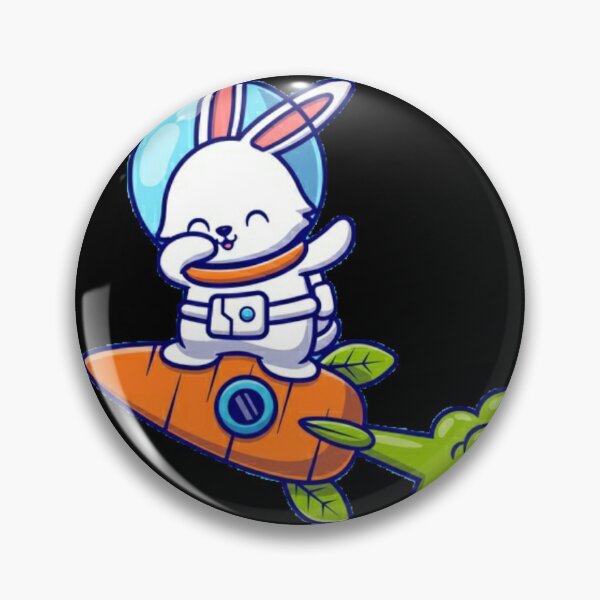 Item preview, rabbit dabbing on carrot rocket designed and sold by Rakos-Merch.