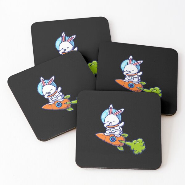 Item preview, rabbit dabbing on carrot rocket designed and sold by Rakos-Merch.