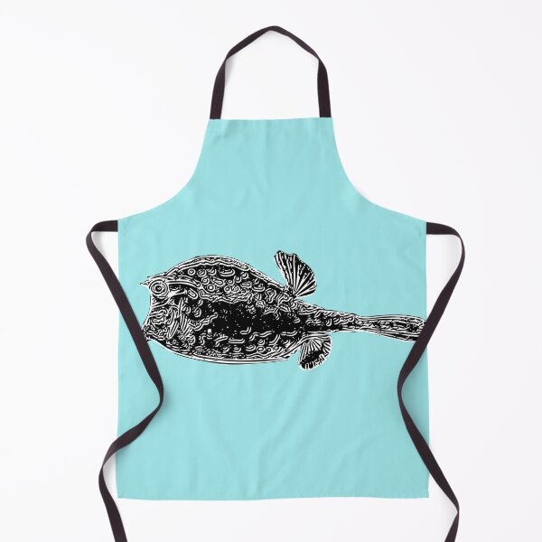 Item preview, Black over White Print of a Scrawled Cowfish designed and sold by designsasstultd.