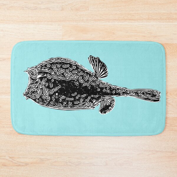 Item preview, Black over White Print of a Scrawled Cowfish designed and sold by designsasstultd.