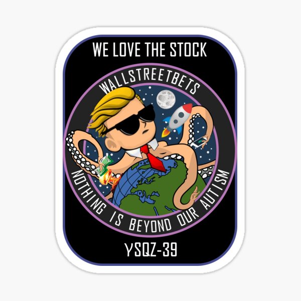 Item preview, WallStreetBets Stock Meme Shirt Sticker WSB designed and sold by coolhiphoptees.