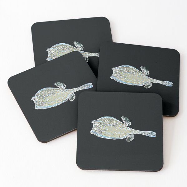 Item preview,  White Alternate Print of a Scrawled Cowfish designed and sold by designsasstultd.