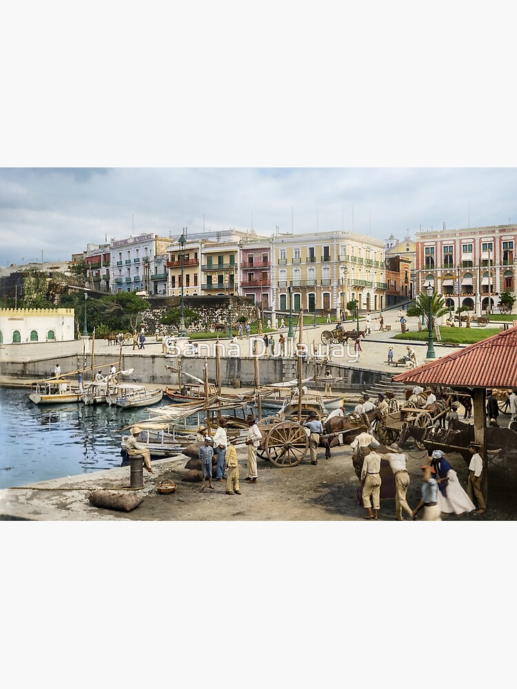 Old San Juan Marina, Puerto Rico in the year 1903 by SannaDullaway