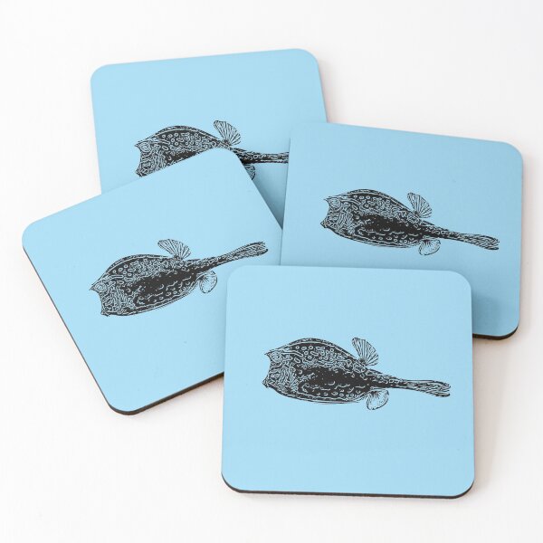 Item preview,  Black Print of a Scrawled Cowfish designed and sold by designsasstultd.