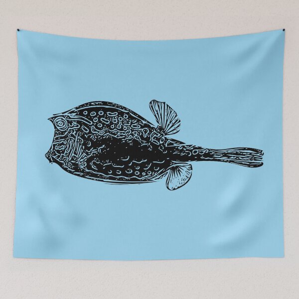 Item preview,  Black Print of a Scrawled Cowfish designed and sold by designsasstultd.
