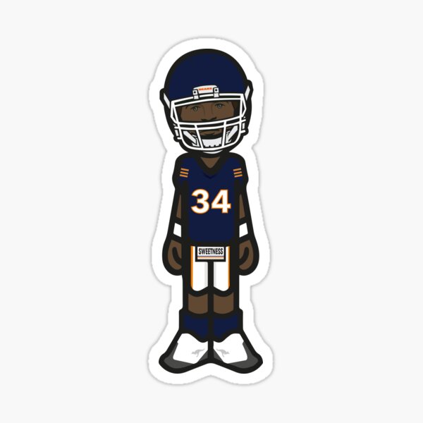 Walter Payton - Sweetness  Sticker for Sale by RitualShirtsss