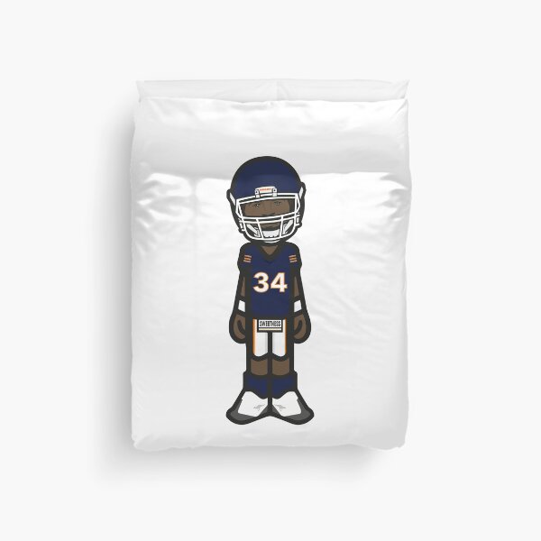 Item preview, Walter Payton Sweetness Chicago 34 Navy Illustration designed and sold by Bear Creative.