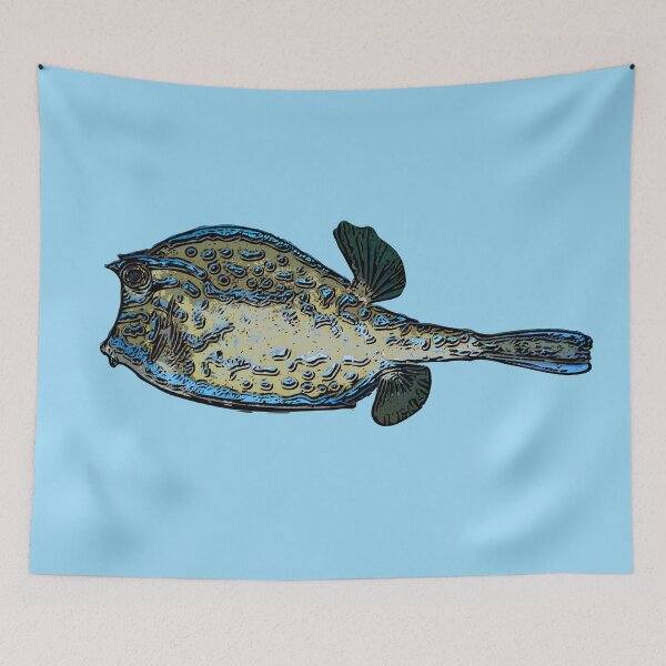 Item preview, Black Alternate Print of a Scrawled Cowfish designed and sold by designsasstultd.