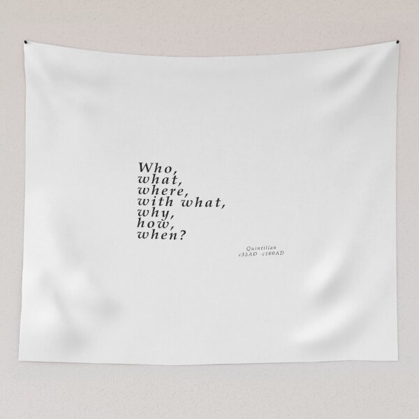 Item preview, Who, what, where, with what, why, how, when? designed and sold by iconatastic.