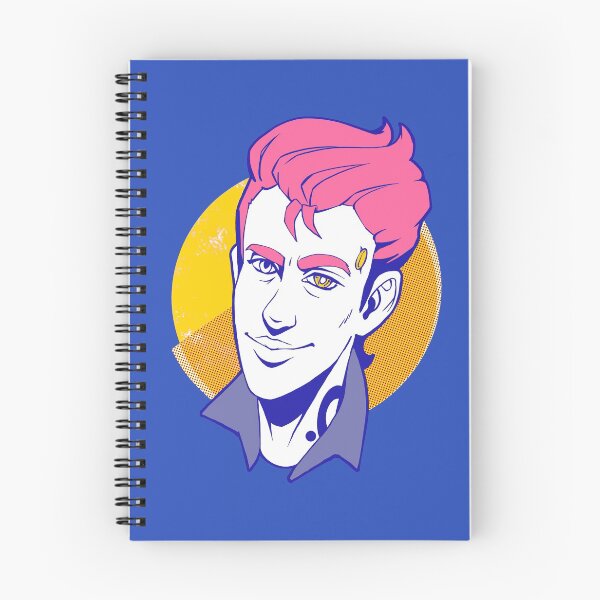 Item preview, Atlas Rhys on blue background | Borderlands fan art designed and sold by warmfuzzylogic.