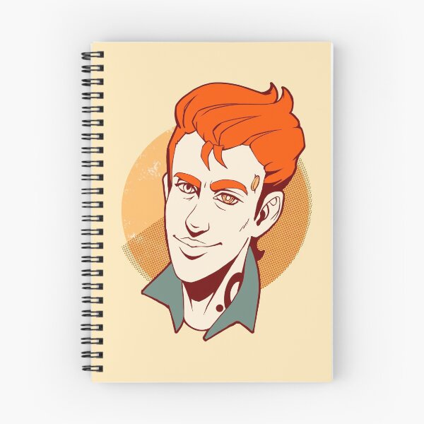 Item preview, Atlas Rhys in warm colors | Borderlands fan art designed and sold by warmfuzzylogic.