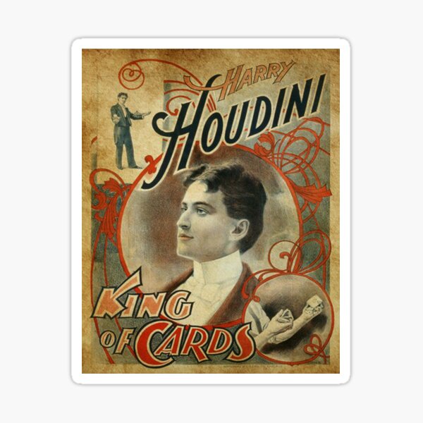 Item preview, HOUDINI KING OF CARDS VINTAGE designed and sold by SienteLaMagia.