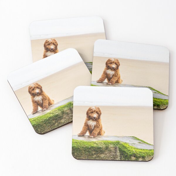 Item preview, Red Cockapoo Puppy On The Beach designed and sold by Paul Thompson Photography.