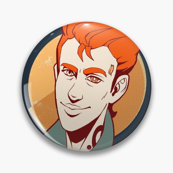 Item preview, Atlas Rhys  in warm colors on a dark background | Borderlands fan art designed and sold by warmfuzzylogic.
