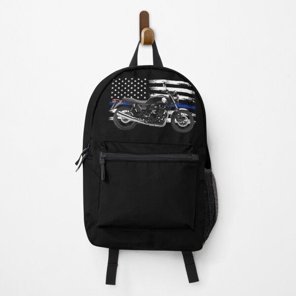 Item preview, Motorcycle with thin blue line flag designed and sold by motorzycle.