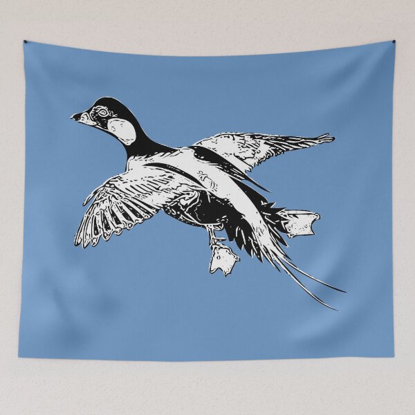 Item preview,  Longtail Duck Black over White Print  designed and sold by designsasstultd.