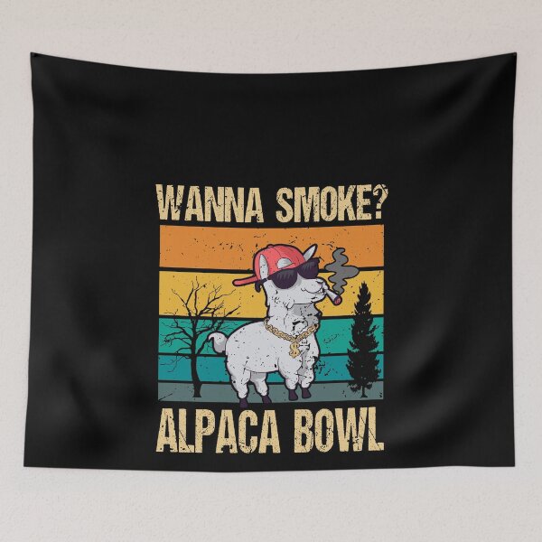 Artikelvorschau, Wanna Smoke Alpaca Bowl - Alpaka lustig trend Lama entworfen und verkauft von redshirtz.