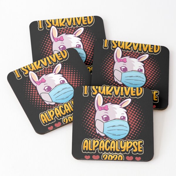 Artikelvorschau, I survived Alpacalypse 2020 - Alpaka Niedlich Lama entworfen und verkauft von redshirtz.