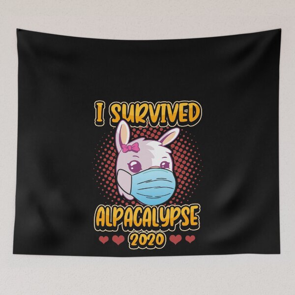 Item preview, I Survived Alpacalypse 2020 - Alpaca Cute Llama designed and sold by redshirtz.