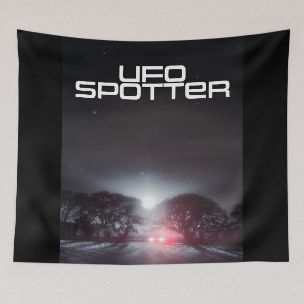 Item preview, UFO spotter lone car in a dark field designed and sold by simonbratt.