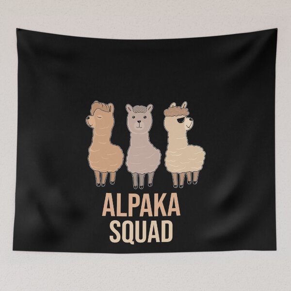 Artikelvorschau, Alpaka Squad - Niedlich Trend Flauschig Lama Motiv entworfen und verkauft von redshirtz.