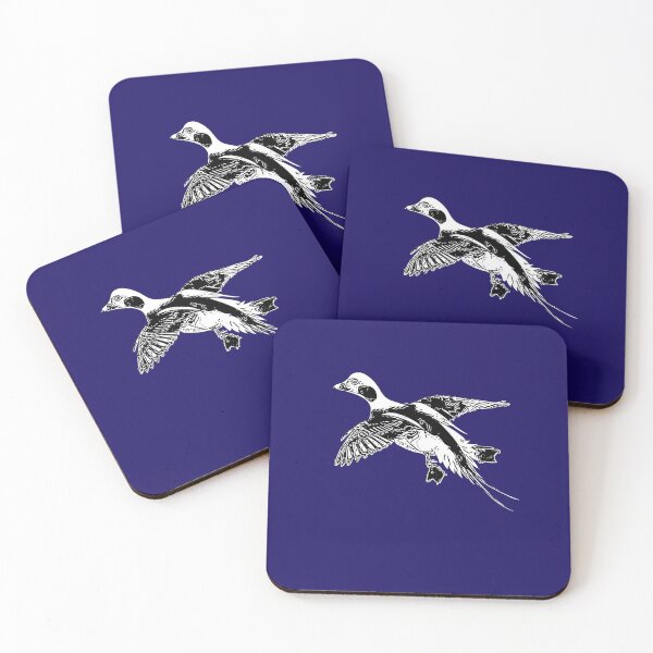 Item preview,  Longtail Duck White over Black Print  designed and sold by designsasstultd.