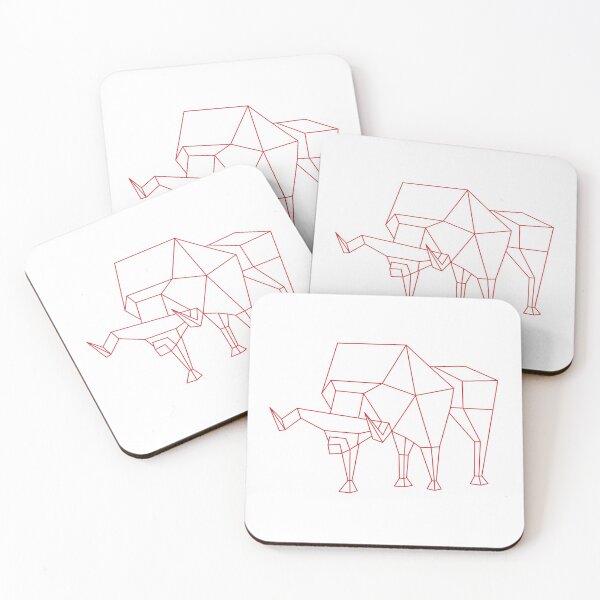 Item preview, Cubist Red bull run no text for online retail traders designed and sold by cinemadnesshirt.