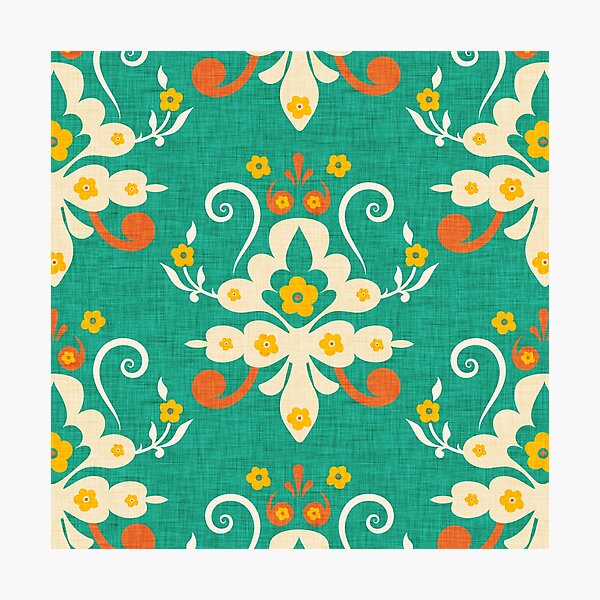 Item preview, Modern Damask Green Teal designed and sold by susycosta.