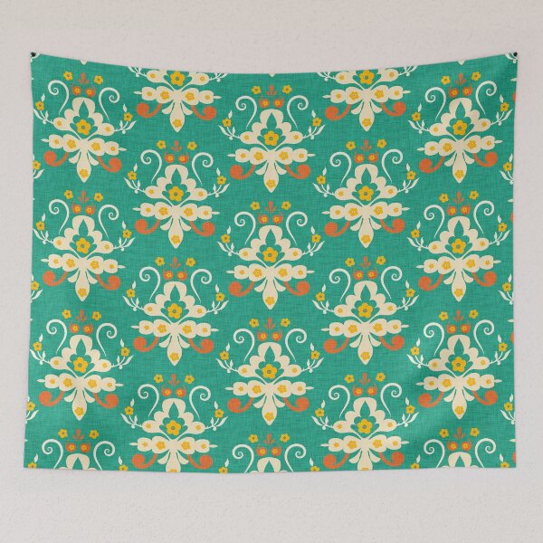 Item preview, Modern Damask Green Teal designed and sold by susycosta.