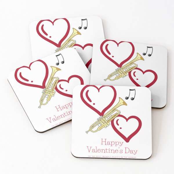 Item preview, Happy Valentine's Day - To the best Trumpet Player in the World! - Dark Red designed and sold by glide-products.