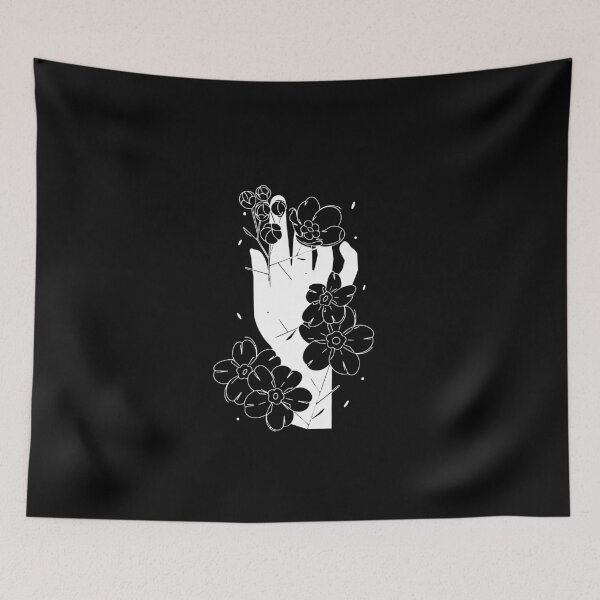 Item preview, Hand holding flower siluette designed and sold by ImpulseGarment.