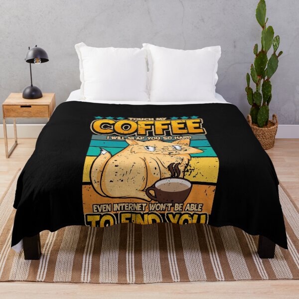 Item preview, Touch my Coffee - Coffee Cat Funny Morning Grumpy designed and sold by redshirtz.