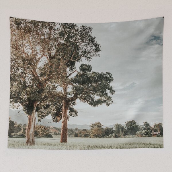Item preview, Thai landscape, last sunbeams of the day over paddy field designed and sold by Melissa Peltenburg.