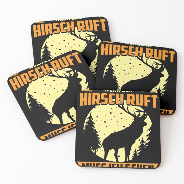 Item preview, When the stag calls hunting game antlers hunter motif designed and sold by redshirtz.