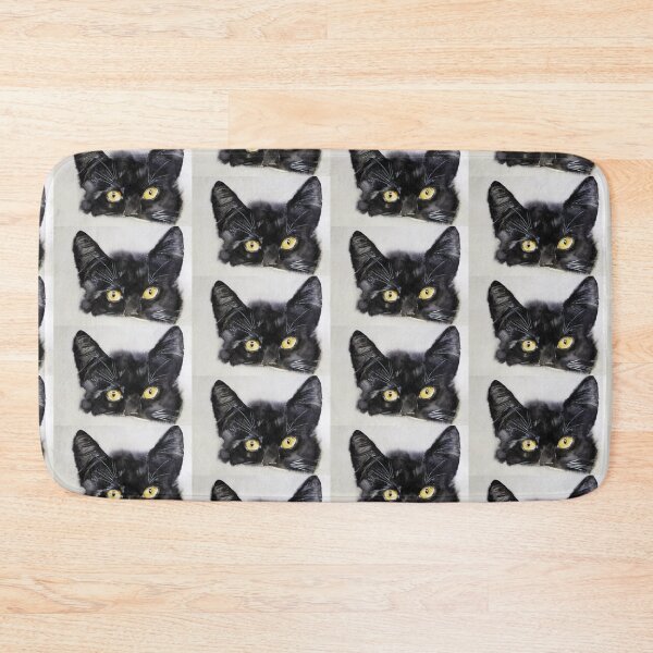 Item preview, black cat animal art designed and sold by joelle Guillaume.
