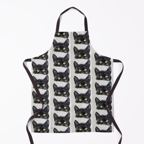 Item preview, black cat animal art designed and sold by joelle Guillaume.